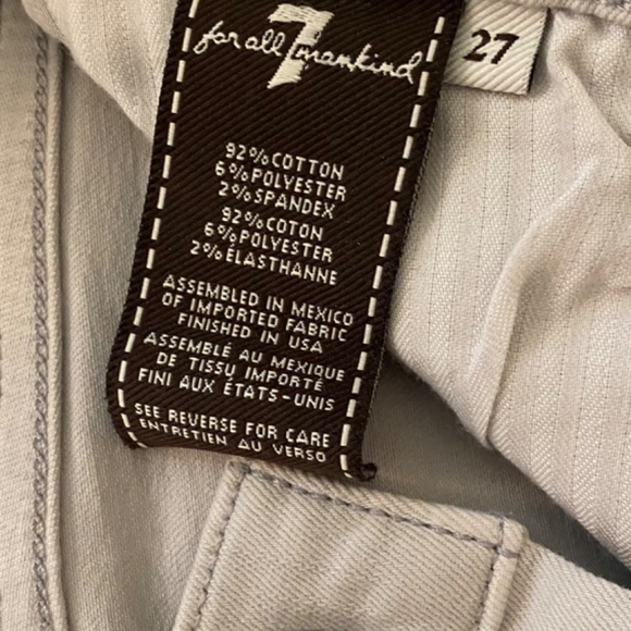 7 for All Mankind Ankle Skinny in grey size 27 - Picture 3 of 4